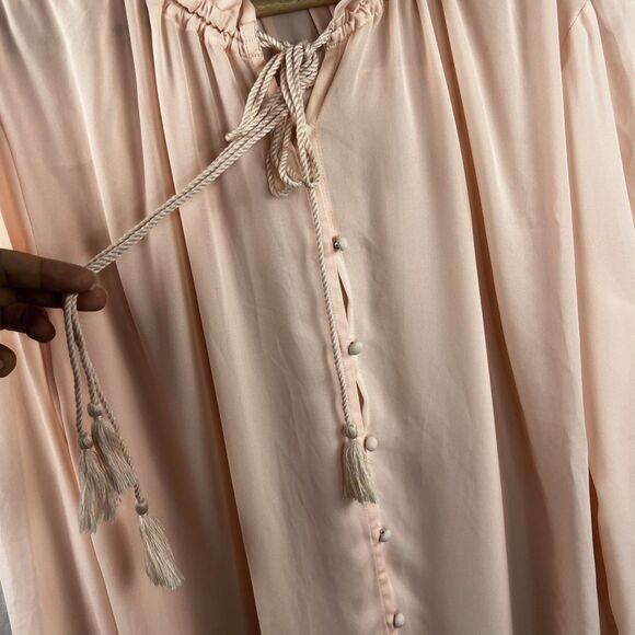 Maje Pink Rose E18ciana Blouse Size 3 / Large - Picture 5 of 9